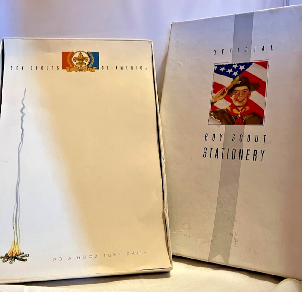 C1950s Boy Scout BSA stationary In the original box. Do A Good Turn Daily.